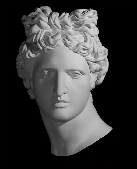 Маска Аполлона, гипс (арт.90-953)--- фото 1 &mdash; PalitraMastera