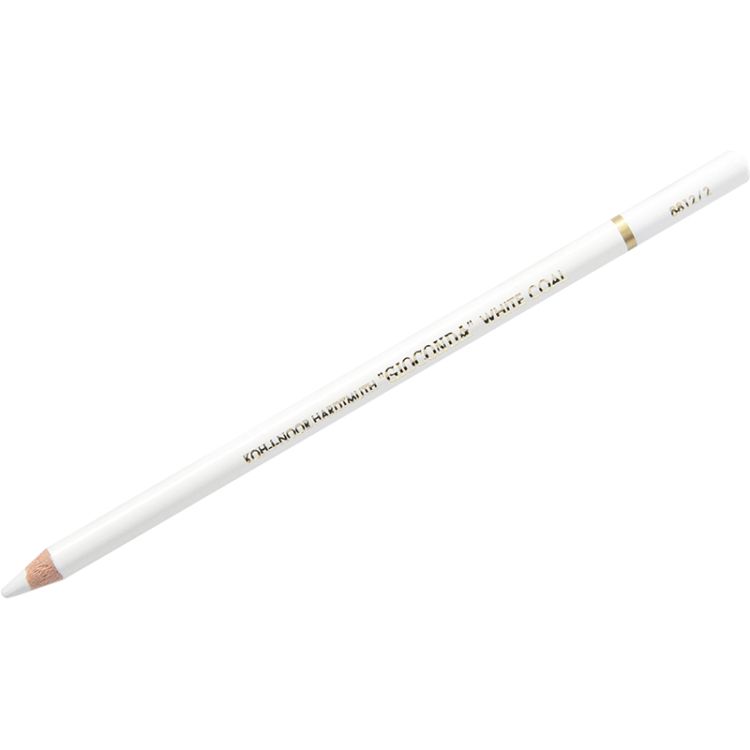 Угольный карандаш Koh-I-Noor "Gioconda Extra 8812" B, белый, заточен &mdash; PalitraMastera