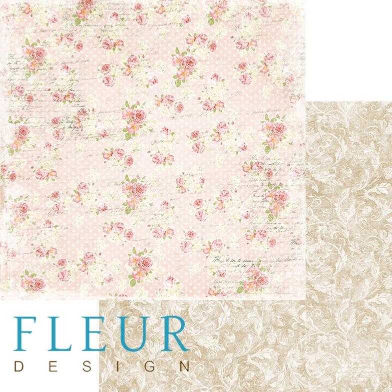 Лист бумаги для скрапбукинга "Цветочная мозаика", коллекция "Забытое лето", 30х30, плотность 190 гр, 10 листов в упаковке, FD1005310 фото 1 — PalitraMastera