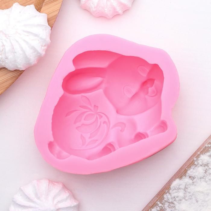 Молд силиконовый 9,5*8 см "Зайчик"--- фото 1 — PalitraMastera