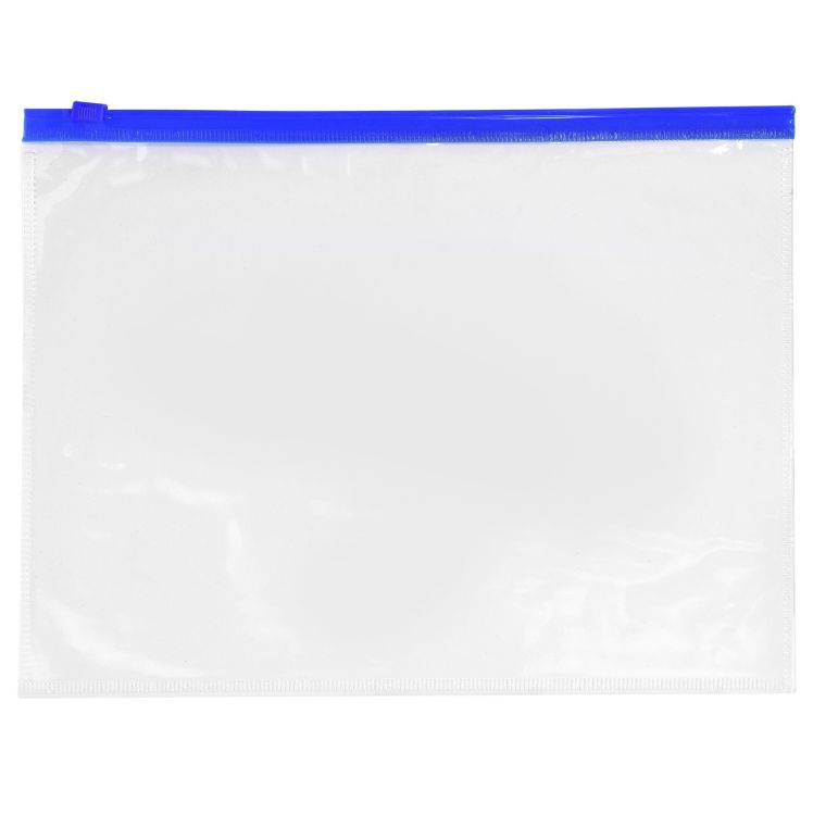 Папка-конверт на zip-молнии INFORMAT А5 прозрач. ПВХ прозр. — PalitraMastera