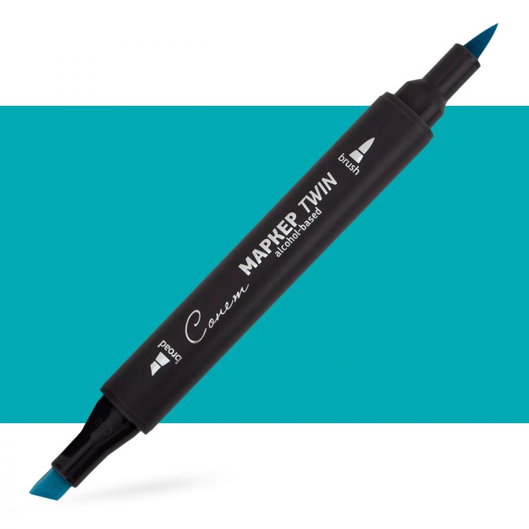 Маркер спиртовой Сонет Twin Brush, синяя галька — PalitraMastera