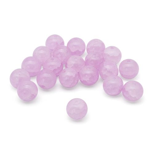 1301132 Бусины стеклянные 'Нефритовое кракле' 10мм, упак/20шт., Astra&amp;Craft (6 лиловый) &mdash; PalitraMastera