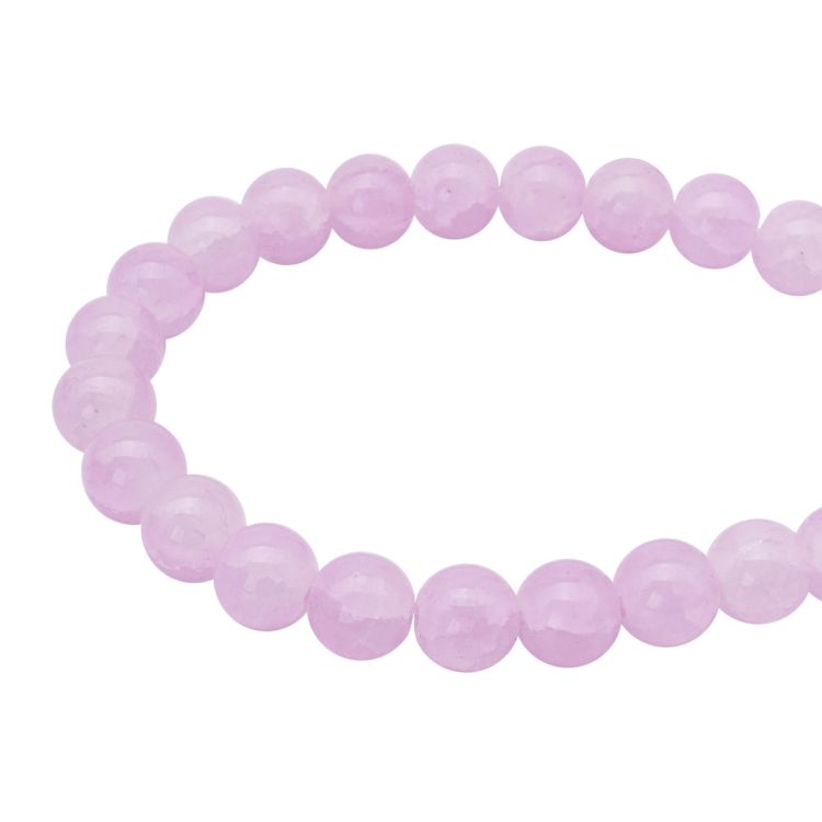 1301132 Бусины стеклянные 'Нефритовое кракле' 10мм, упак/20шт., Astra&amp;Craft (6 лиловый) &mdash; PalitraMastera