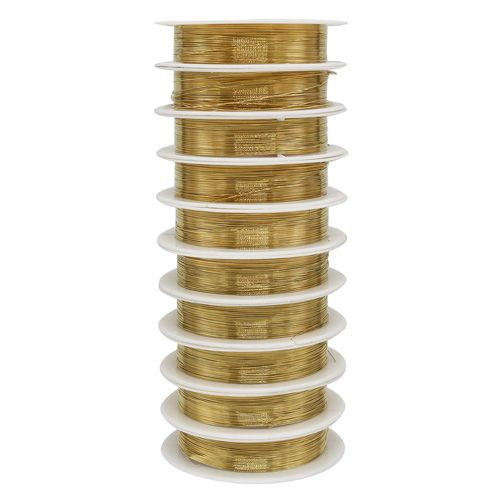 Проволока на катушке 09Е04, 0215-2550 d0,3мм *10м, (золото) фото 1 &mdash; PalitraMastera