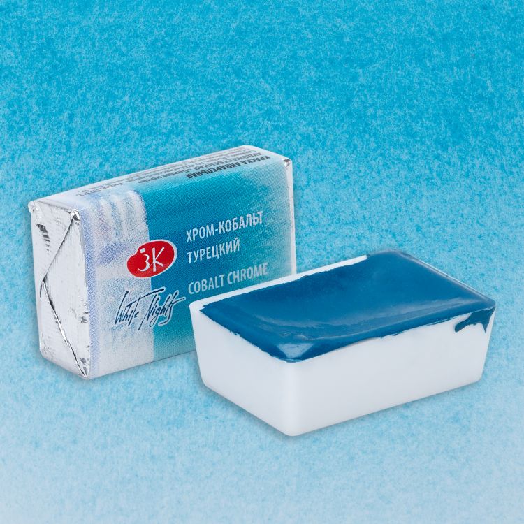 Хром-кобальт турецкий акварель Белые Ночи кювета 2,5 мл — PalitraMastera