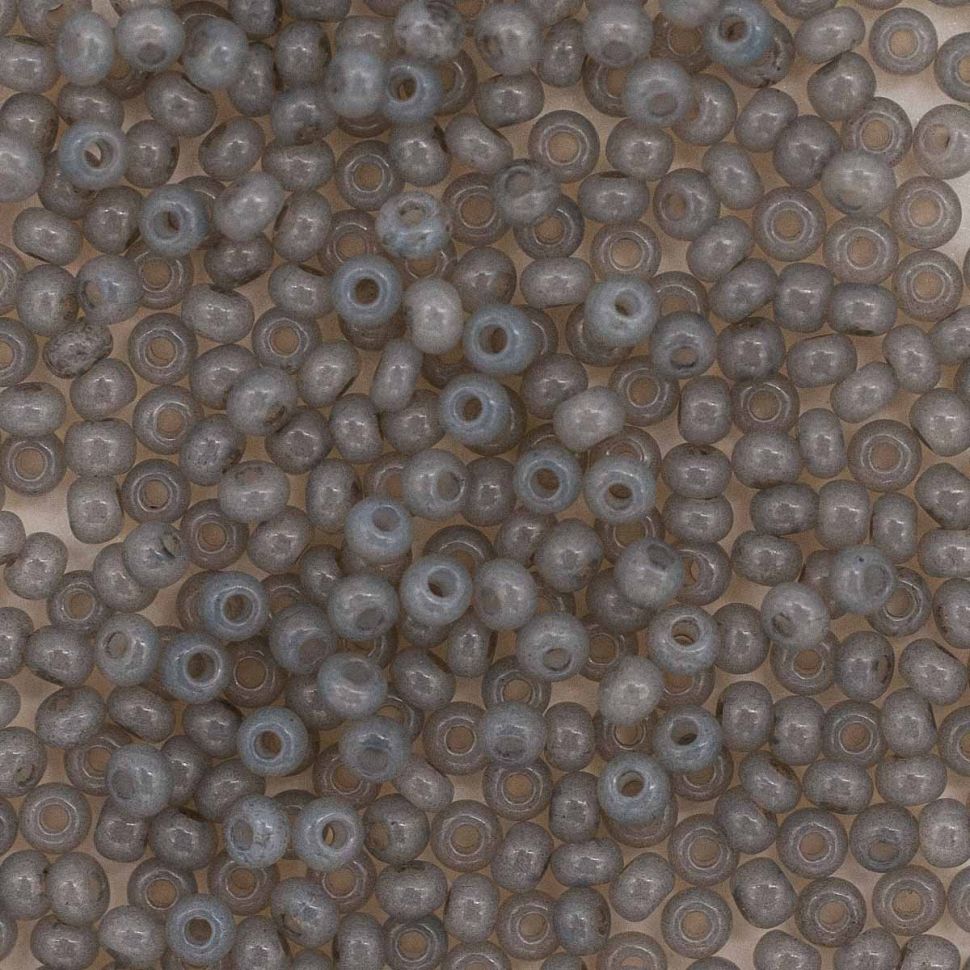 Бисер Preciosa 5г (02141), серый глянцевый фото 1 &mdash; PalitraMastera