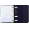 Тетрадь со см. блоком 80 л. А5 кл. на кольцах INFORMAT ТЕМНО-СИНЯЯ пластик обл. фото 4 &mdash; PalitraMastera