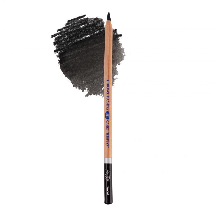 Белые ночи Карандаш акварельный №98, черный 1 шт — PalitraMastera