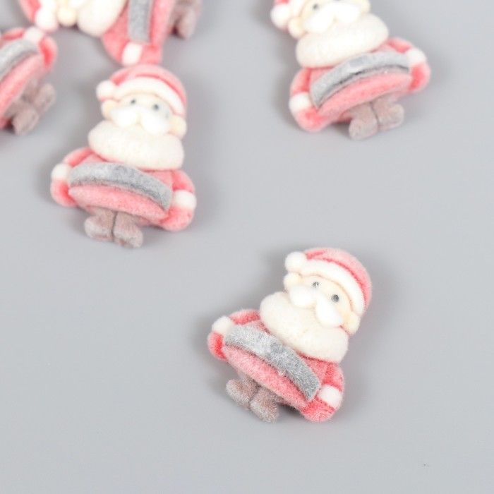 Декор для творчества бархатное напыление "Дедушка Мороз" 0,6х1,7х2,3 см  9424500 фото 1 — PalitraMastera