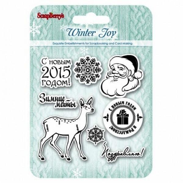 Набор штампов Зимнее утро. Рождественский олень 10,5*10,5см SCB4906001 — PalitraMastera