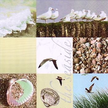 Салфетка бумажная для декупажа, 33х33 см, "Побережье" АКЦИЯ!! фото 1 — PalitraMastera