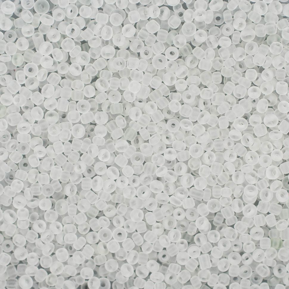Бисер Астра 11/0, 20г (M1белый/прозр.матовый) фото 1 — PalitraMastera