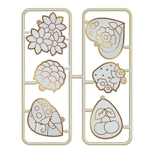 Трафарет для рисования витражными красками ЛУЧ &quot;Кулончики&quot;, 6 шт., 22С1404-08 — PalitraMastera