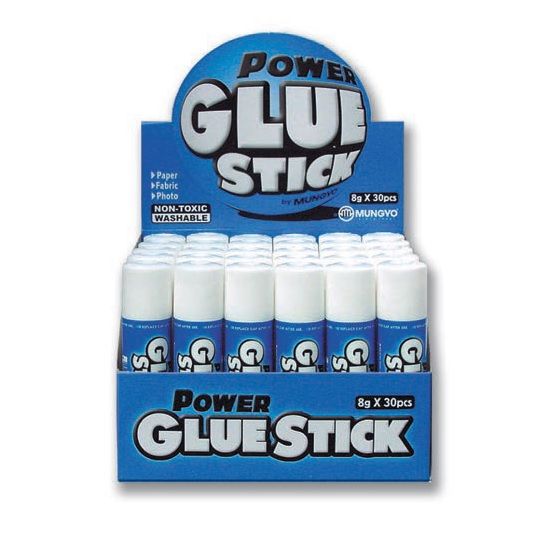 Клей-карандаш 8 гр голубой дизайн фото 1 — PalitraMastera