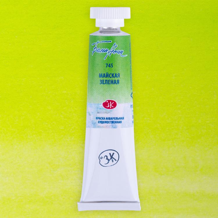 Майская зеленая акварель &quot;Белые ночи&quot; туба 10 мл — PalitraMastera