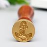 Печать для сургуча с деревянной ручкой "Якорь с верёвкой" 9х2,5х2,5 см  5278986 фото 2 &mdash; PalitraMastera