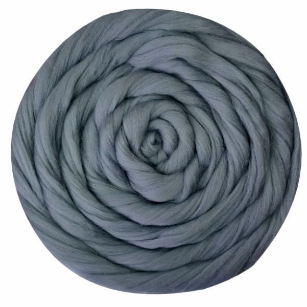 Полутонкая шерсть 100% серый 048, 100 гр для валяния &mdash; PalitraMastera