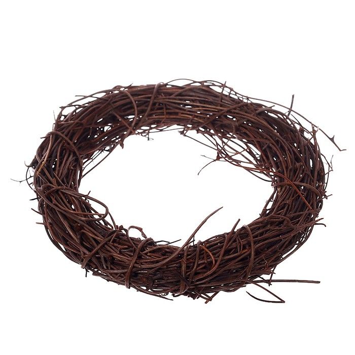 Папоротник сухой, венок — 8 см — PalitraMastera