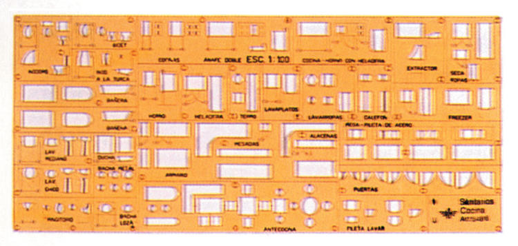 Шаблон &quot;Кухня-сантехника&quot;1:100 Domingo Ferrer — PalitraMastera