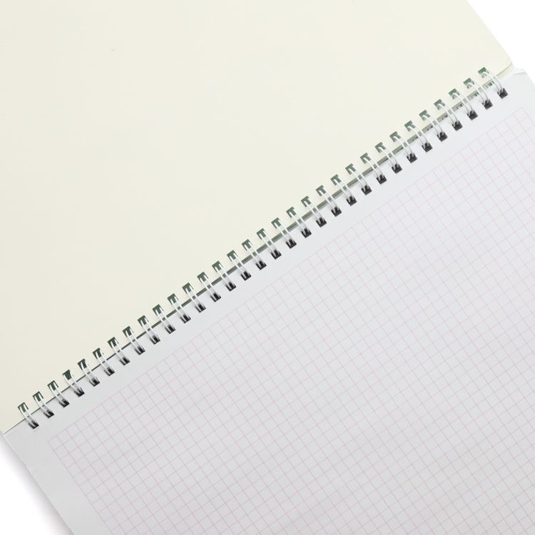 LAMARK0099 Тетрадь Delight Time на спир., А4, 96 л., кл., обл. картон, лам., уф-лак, цвет мята — PalitraMastera