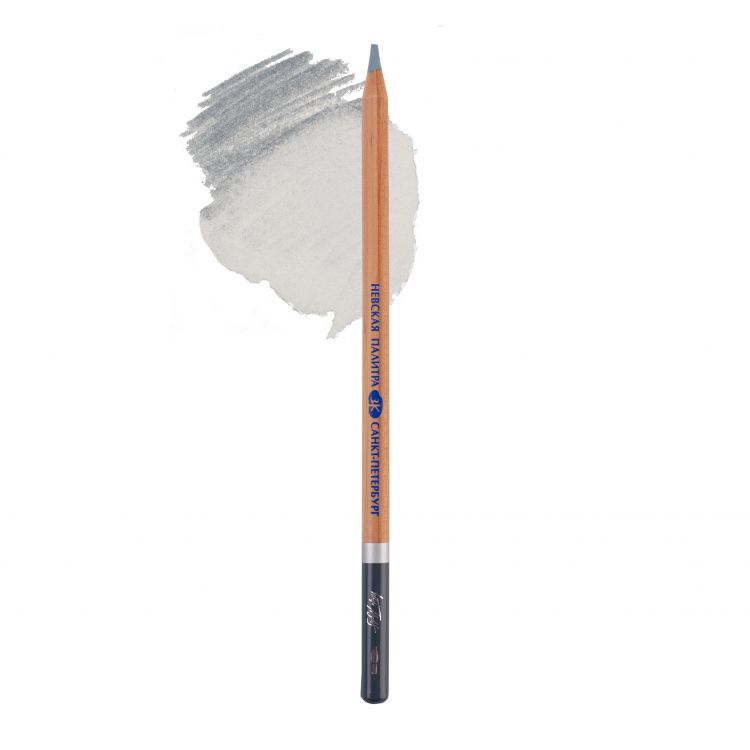 Белые ночи Карандаш акварельный №91, холодный серый светлый 1 шт — PalitraMastera