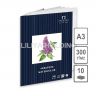 Папка для акварели "Сирень" А-3 (297х420), плотность 300г/м2, (цвет молочный) 10 л. /ЛХ фото 1 &mdash; PalitraMastera