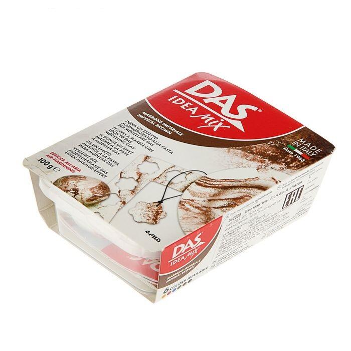 DAS IDEA MIX паста для моделирования, 100гр с имитацией нат. камня, imperial brown — PalitraMastera