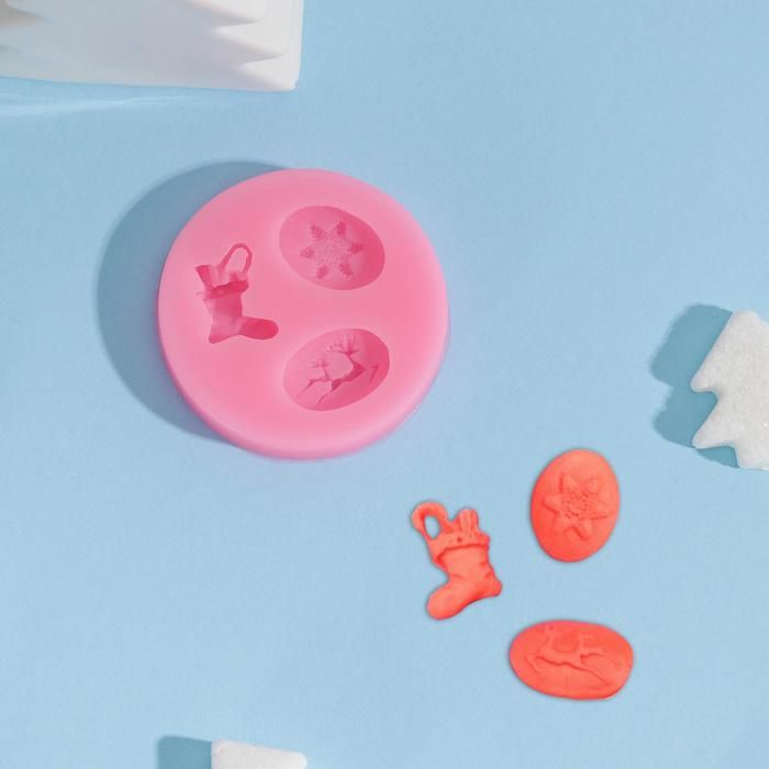 Молд «Новогодняя сказка», 5,55,51 см, цвет МИКС — PalitraMastera