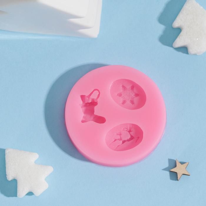 Молд «Новогодняя сказка», 5,55,51 см, цвет МИКС — PalitraMastera