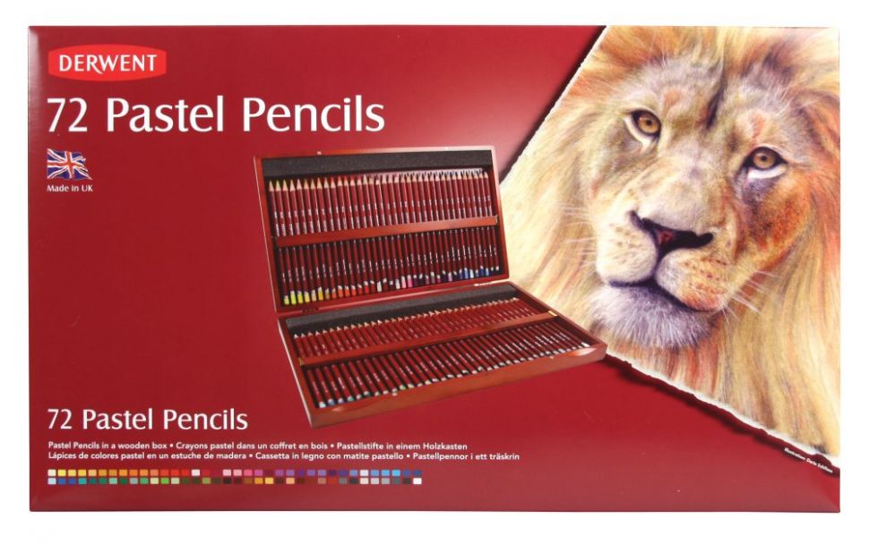 Набор пастельных карандашей Pastel Pencil, круглый корпус 8 мм, грифель - 4 мм, 72 шт. в деревянной коробке фото 1 &mdash; PalitraMastera