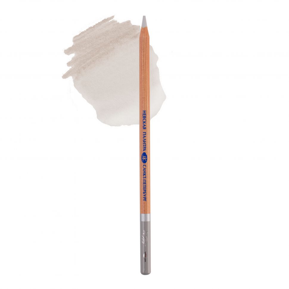 Белые ночи Карандаш акварельный №80, пепельно-серый 1 шт фото 1 — PalitraMastera