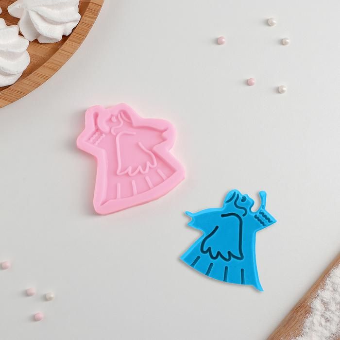 Молд силиконовый 6,5*7,5 см &quot;Ангел&quot;, цвет МИКС--- — PalitraMastera