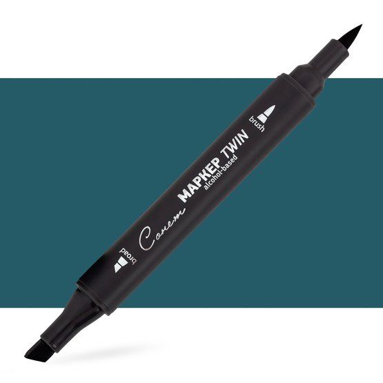 Маркер спиртовой Сонет Twin Brush, сине-серый 7--- — PalitraMastera