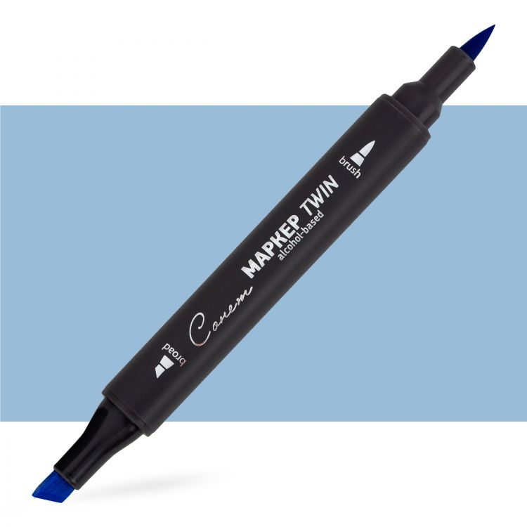 Маркер спиртовой Сонет Twin Brush, голубое небо — PalitraMastera