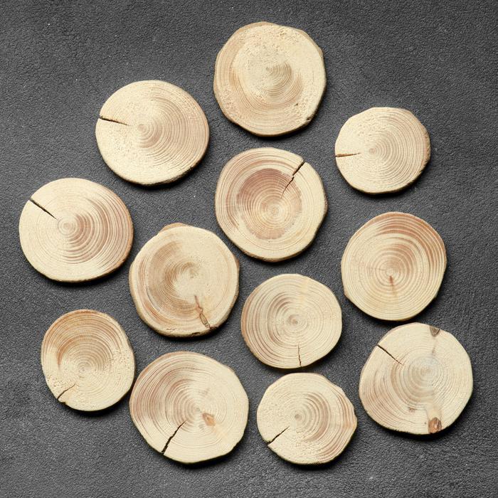 Спил &quot;Еловый&quot;, круглый, d=4-7 см, h=5 мм — PalitraMastera