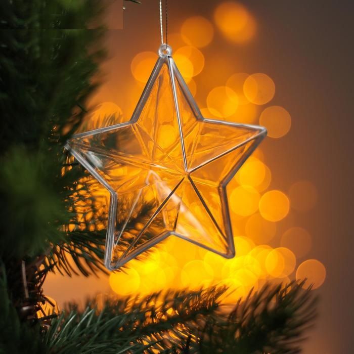 Заготовка - подвеска, раздельные части «Звёздочка», размер собранной: 10 см — PalitraMastera