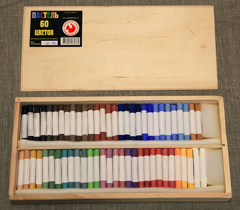 Пастель 60 цв. в деревянных пеналах--- фото 1 &mdash; PalitraMastera
