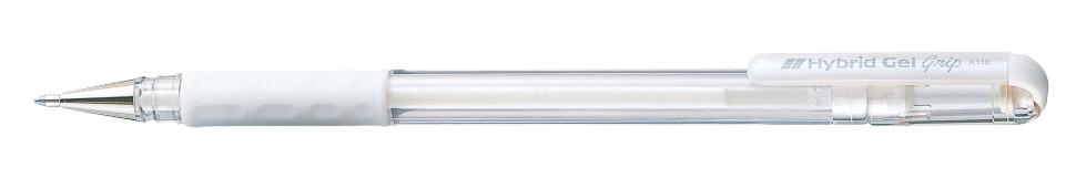 Ручка гелевая Hybrid gel Grip, белый стержень, 0,8 мм фото 1 &mdash; PalitraMastera