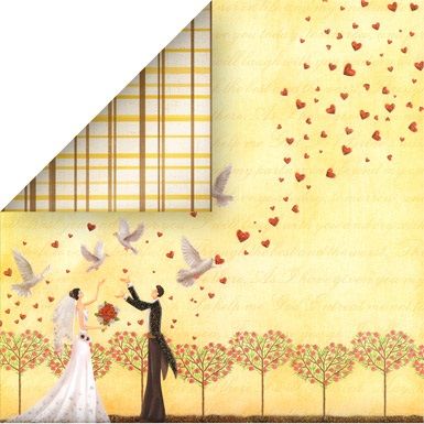 Бумага &quot;Mr.Painter&quot; для скрапбукинга PSG 1 шт. 30.5x30.5 см (190)055 свадебный — PalitraMastera