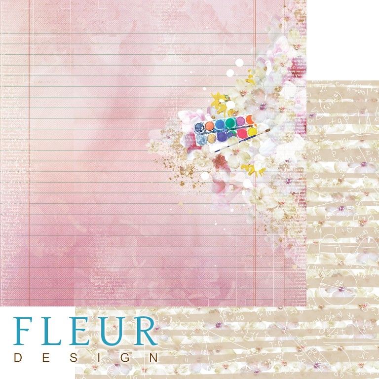 Лист бумаги для скрапбукинга "Яркие краски", коллекция "Моя школа", 30,5х30,5 см, плотность 190 гр, 10 листов в упаковке, FD1006210 фото 1 &mdash; PalitraMastera