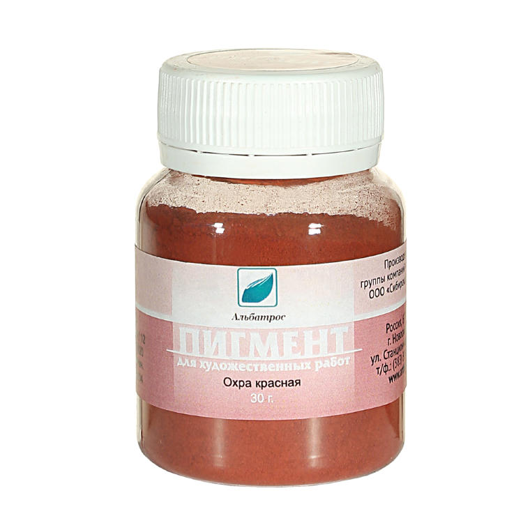 Пигмент Охра красная  ПГ ОК-1  30г. ЭМТИ — PalitraMastera