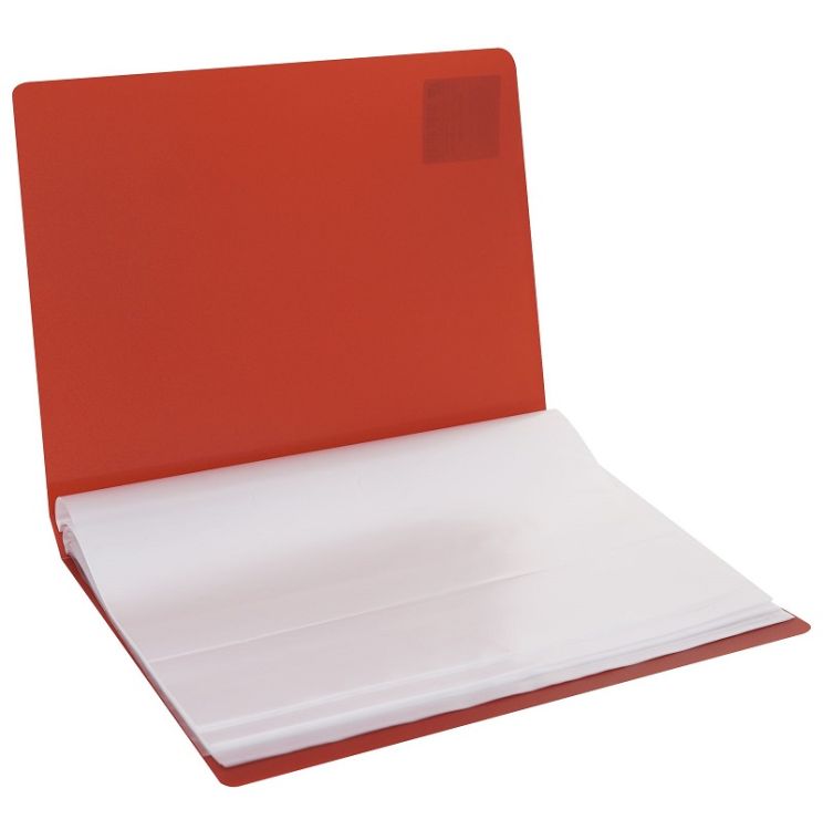 Папка с файлами LITE А4 40 файлов красн. пластик 500 мкм — PalitraMastera