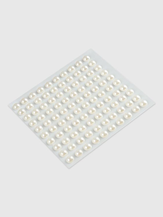 Жемчуг для декора, на клеевой основе, d=6 мм, набор 100 шт., белый &mdash; PalitraMastera