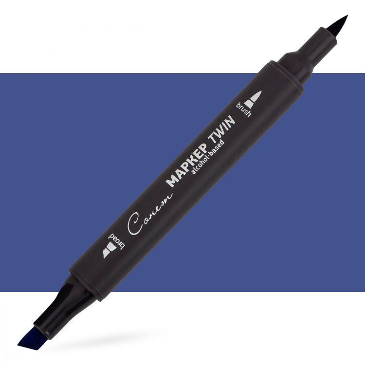 Маркер спиртовой Сонет Twin Brush, голландский синий — PalitraMastera