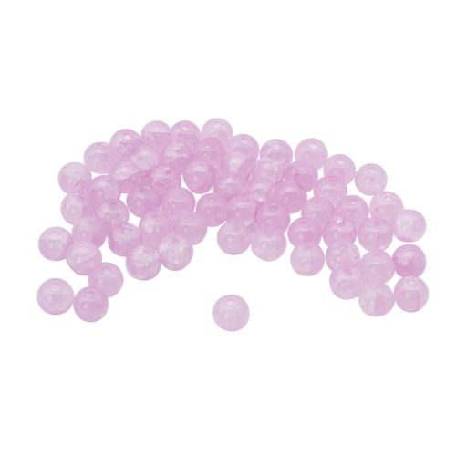 1301131 Бусины стеклянные 'Нефритовое кракле' 6мм, упак/59шт., Astra&amp;Craft (6 лиловый) &mdash; PalitraMastera