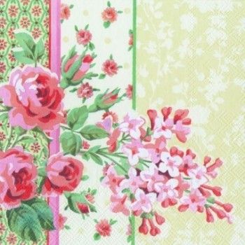 Салфетка бумажная для декупажа, 33х33 см, "Роза корнуол, кремовый" АКЦИЯ!!! фото 1 &mdash; PalitraMastera