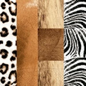 Салфетки бумажные для декупажа, 33х33 см, "Дикие шкуры", упаковка 20 шт. фото 1 &mdash; PalitraMastera