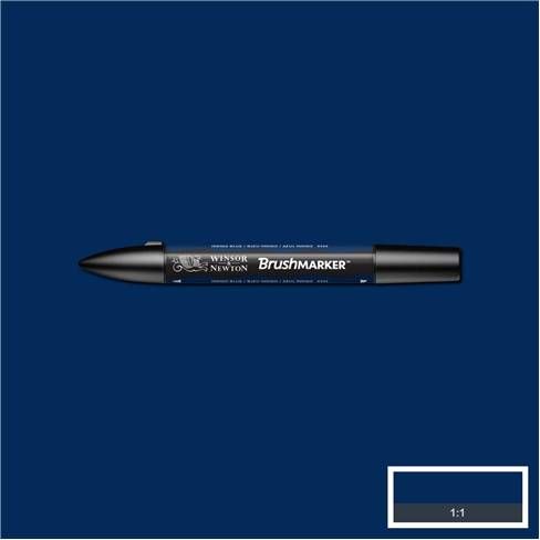 Winsor&Newton Маркер художественный Brush, синий индиго фото 1 — PalitraMastera