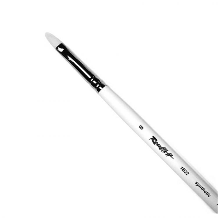 Синтетика под щетину овальная, удл. ручка №08 /Roubloff /1B32 — PalitraMastera